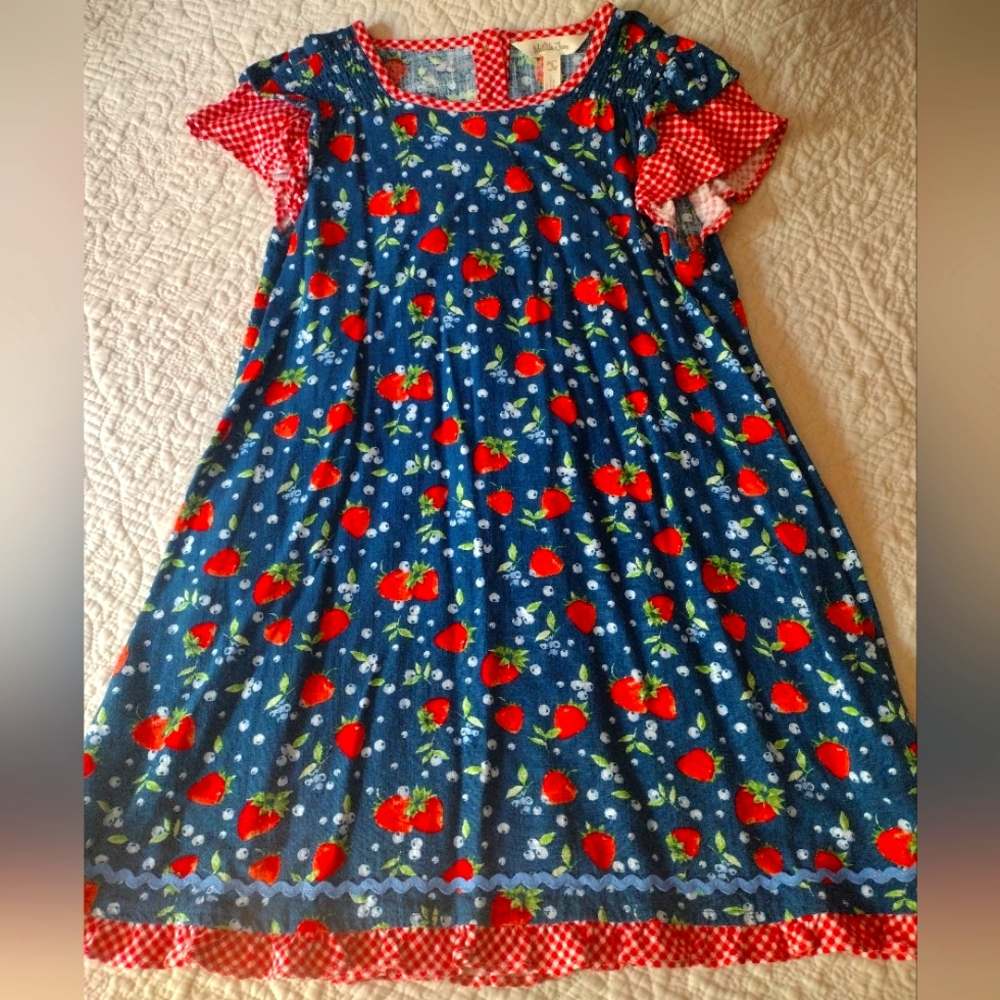 Matilda Jane Strawberry Fields Dress Girls Size 8